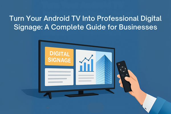 Turn Your Android Smart TV Into Professional Digital Signage: A Complete Guide for Businesses
