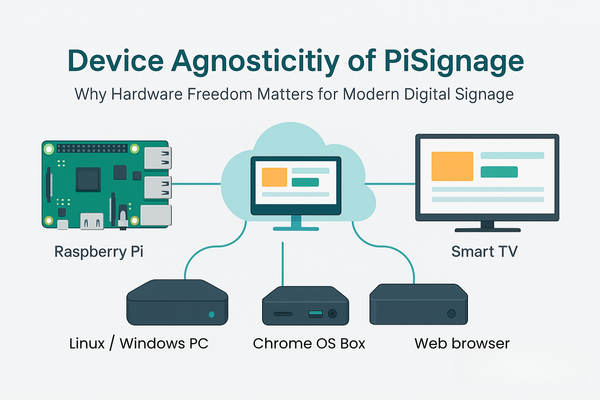 Device Agnosticity of PiSignage: Why Hardware Freedom Matters for Modern Digital Signage (2026)