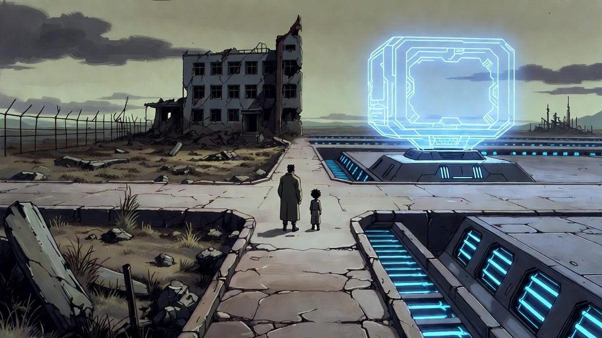 K-12 education collapse illustration