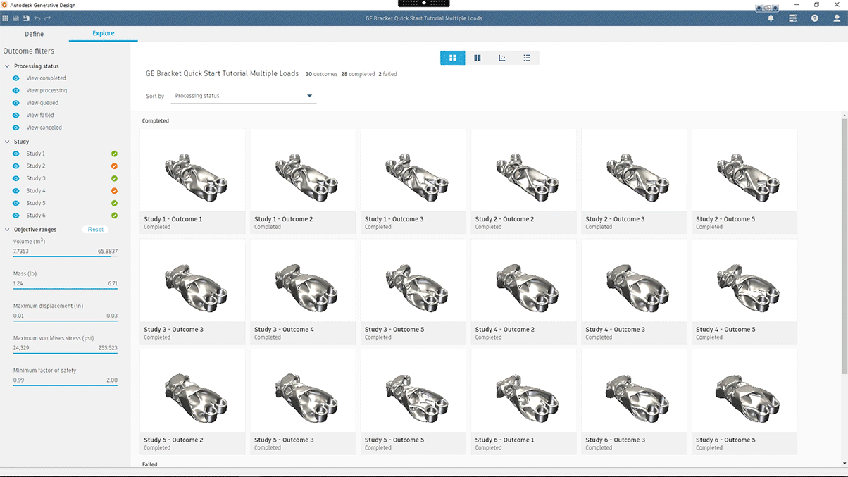 Autodesk Generative Design スクリーンショット
