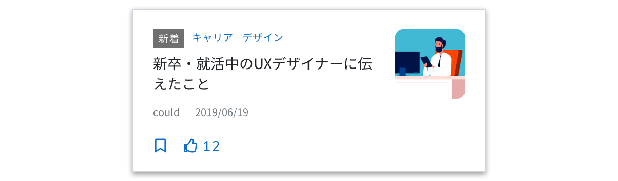 記事要素のワイヤーフレーム