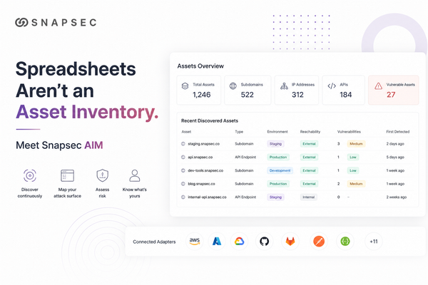 Spreadsheets Aren't an Asset Inventory: Meet Snapsec AIM