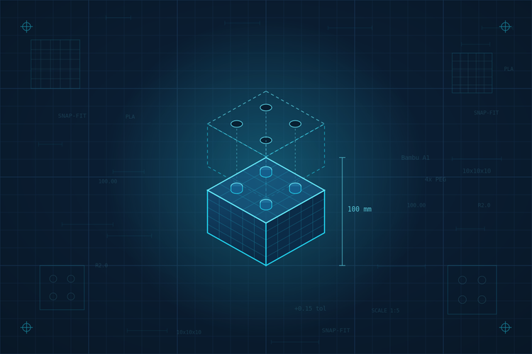 Block & Roll — a modular base-10 tower, designed by Dad & Son