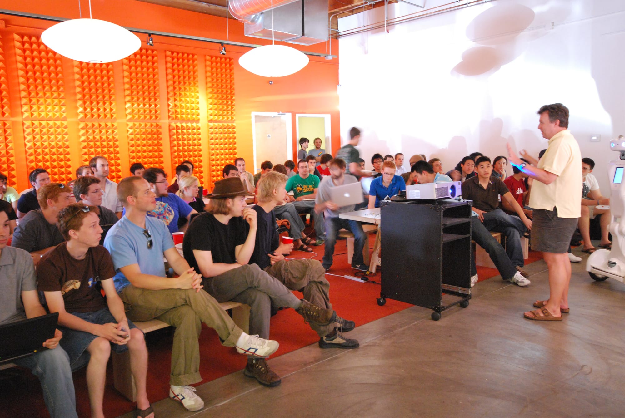 Paul Graham speaking at Y Combinator's Prototype Day in summer 2009 — four years before the firm he co-founded would introduce the SAFE instrument.