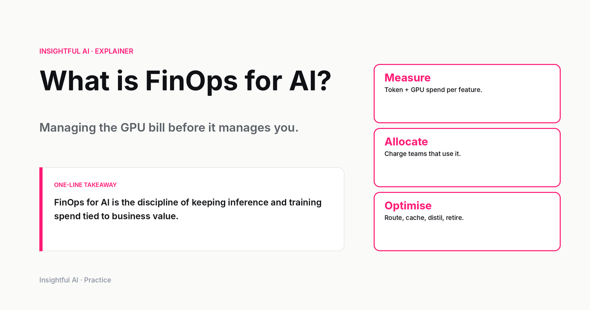 What is FinOps for AI? Managing the GPU bill before it manages you