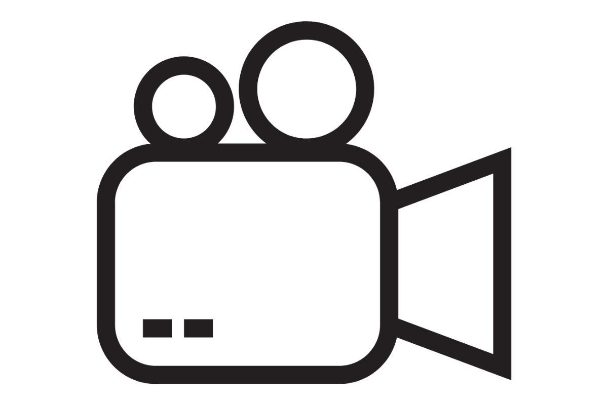 Movie camera icon