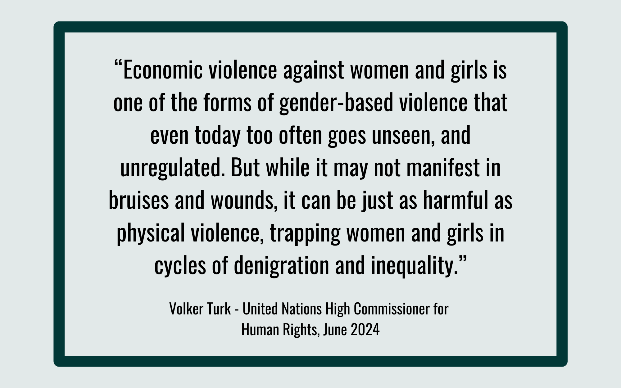 We are the International Coalition Against Economic Abuse