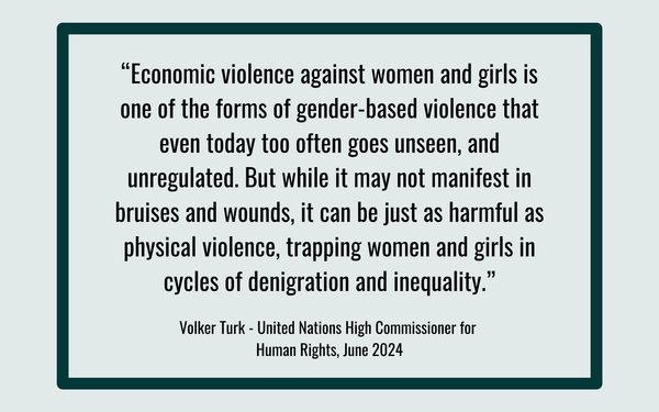 We are the International Coalition Against Economic Abuse