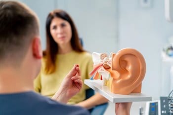 Ear diagram and hearing loss
