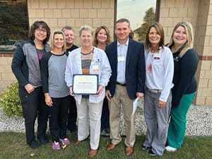 Mission and Values Service Award Patti