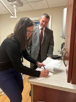 N.E.W. Community Clinic contract signing