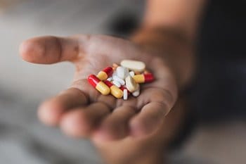 Handful of pills