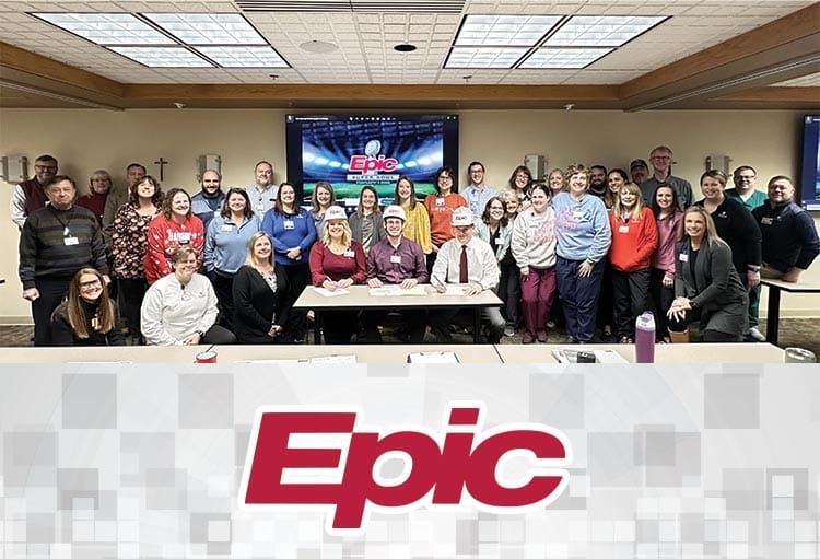 Door County Medical Center leaders signing Epic contract