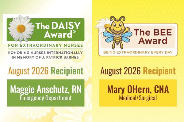 Congratulations to our August DAISY & BEE Award Winners!