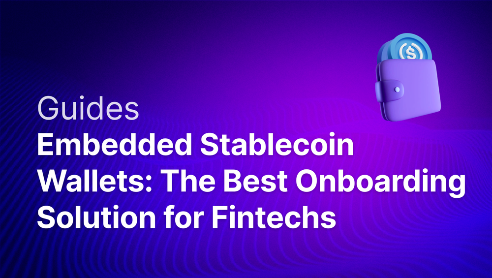 Embedded Stablecoin Wallets: The Best Onboarding Solution for Fintechs post image