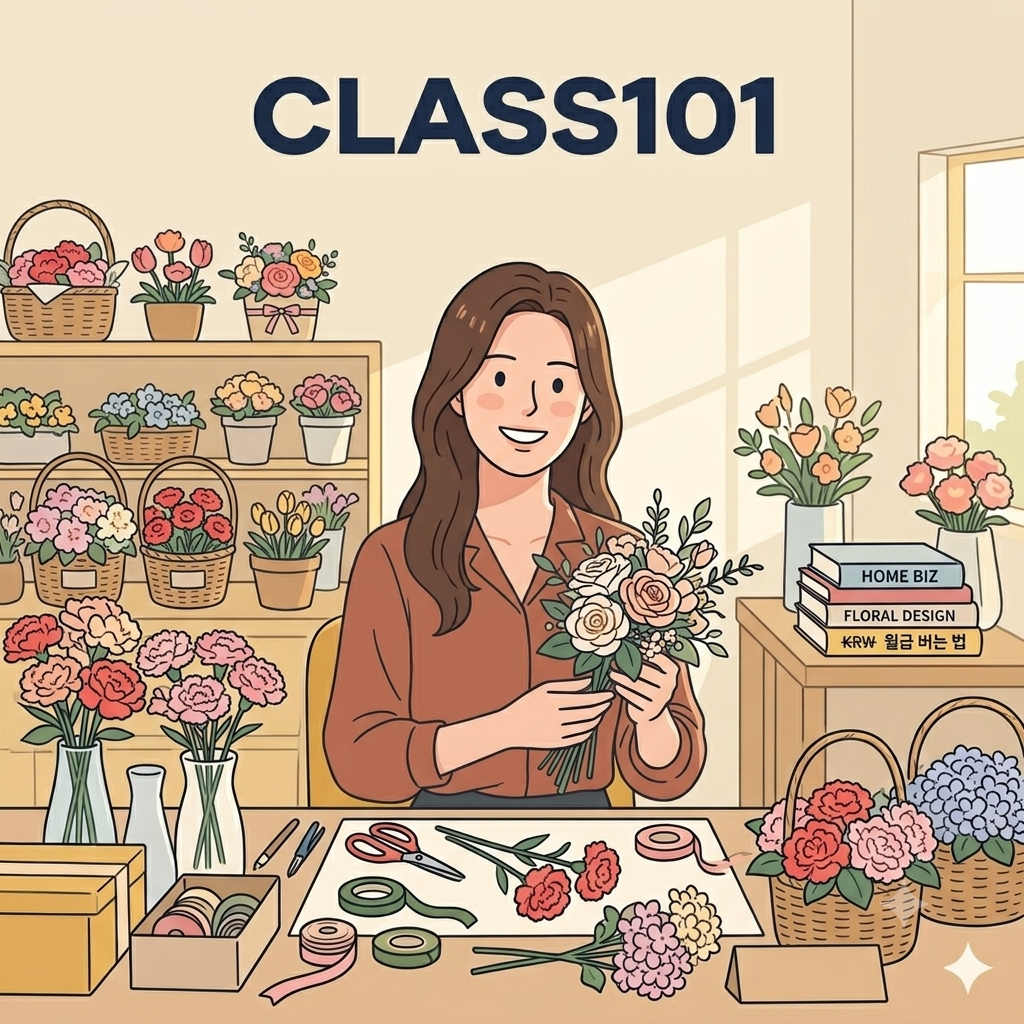 왕초보도 가능한 소자본 조화 꽃집 창업 클래스