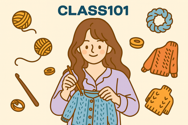 초보자도 완성하는 탑다운 니트, 바늘이야기 김대리 클래스