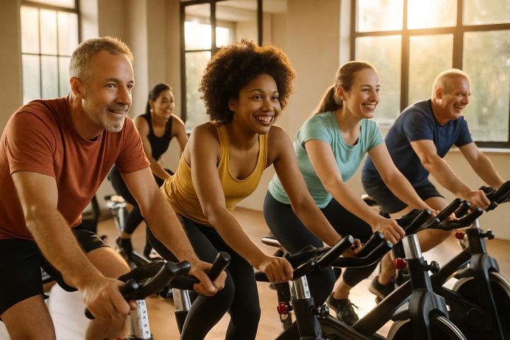 🚴스피닝 클래스 추천! 체력 증진과 전신운동을 효과적으로 즐길 수 있어요.