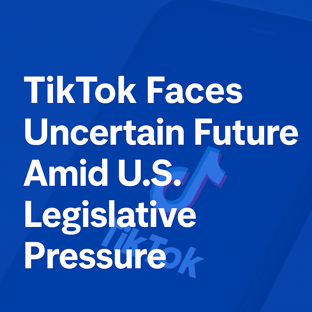 TikTok Faces Uncertain Future Amid U.S. Legislative Pressure