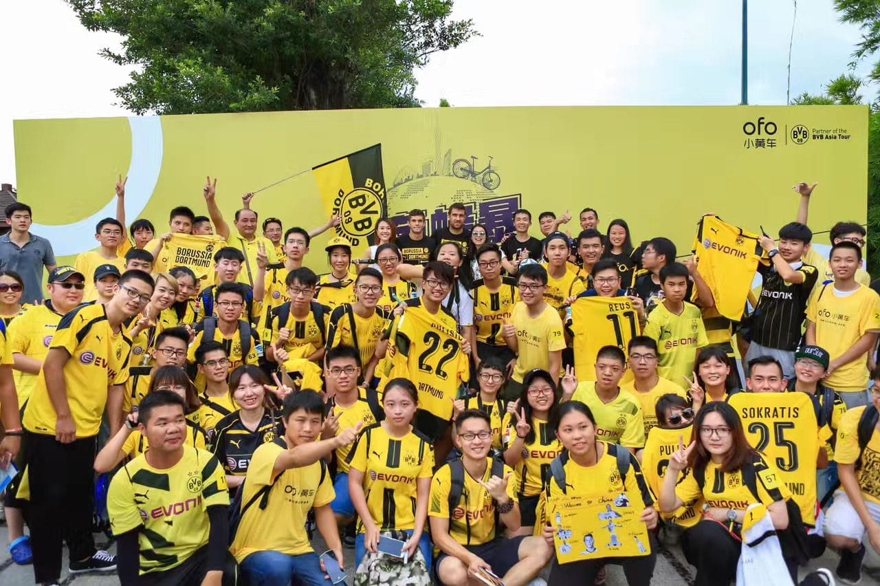 BVB Asia Tour fan activation with ofo, 2017