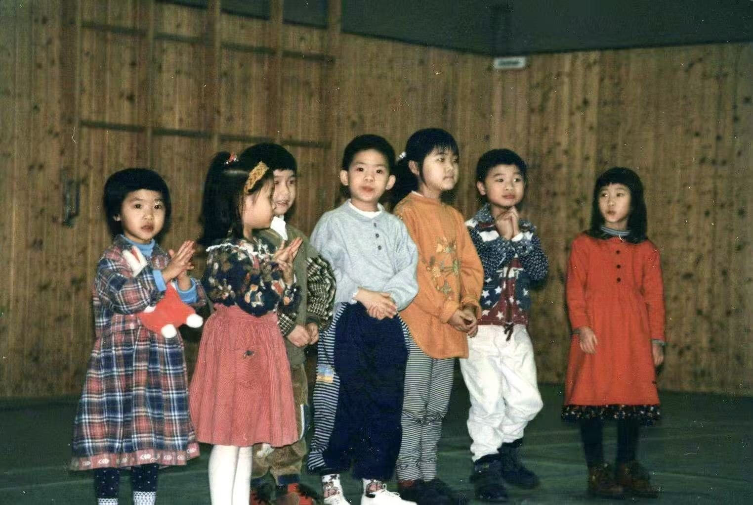 Martin Zhang as a child at Sunday Chinese school in Hamburg