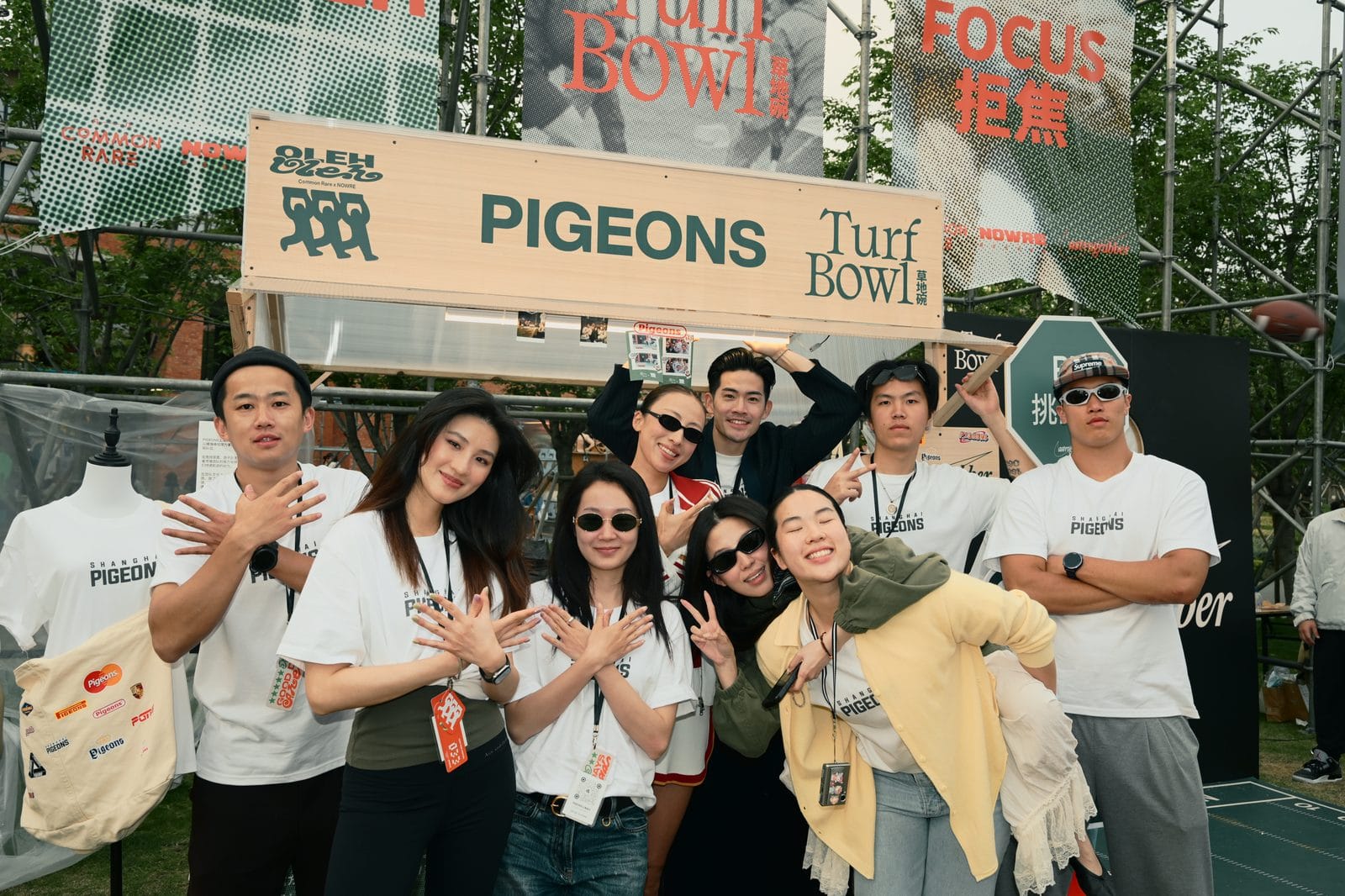 Martin Zhang with the Shanghai Pigeons at the Turf Bowl