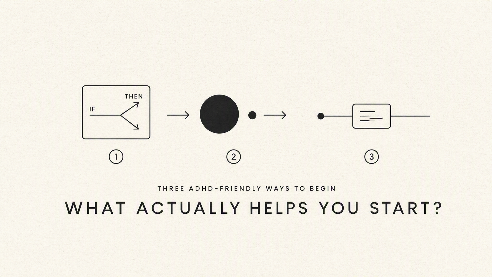 What actually helps you start? The techniques with real evidence
