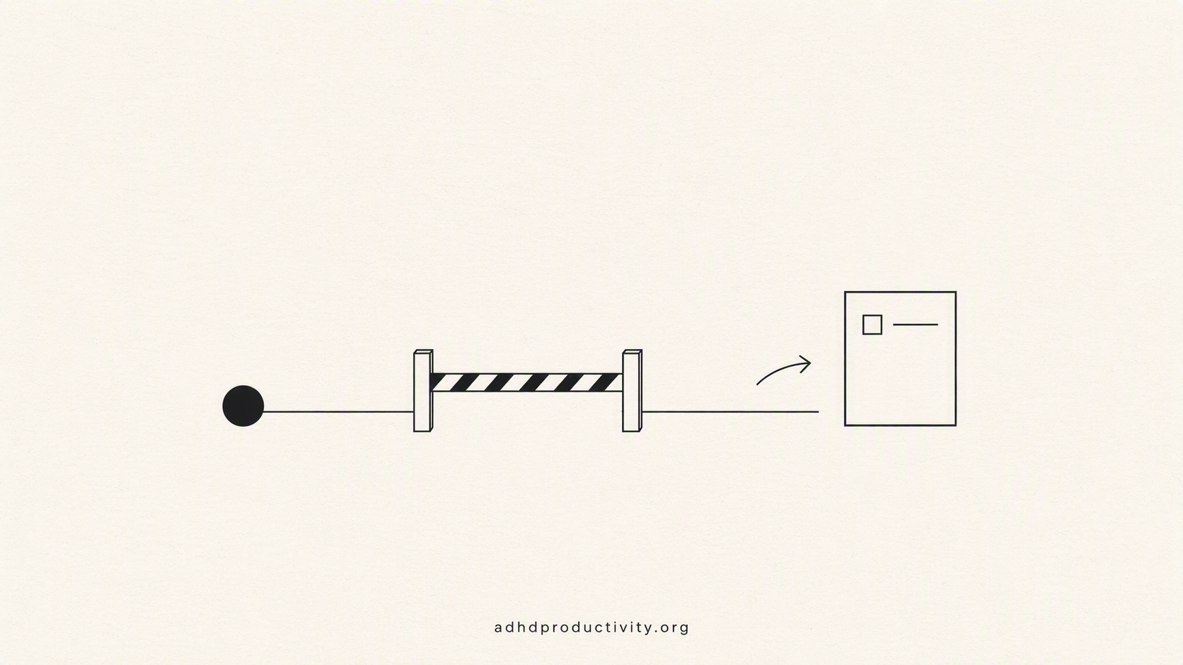 Why an ADHD brain resists starting
