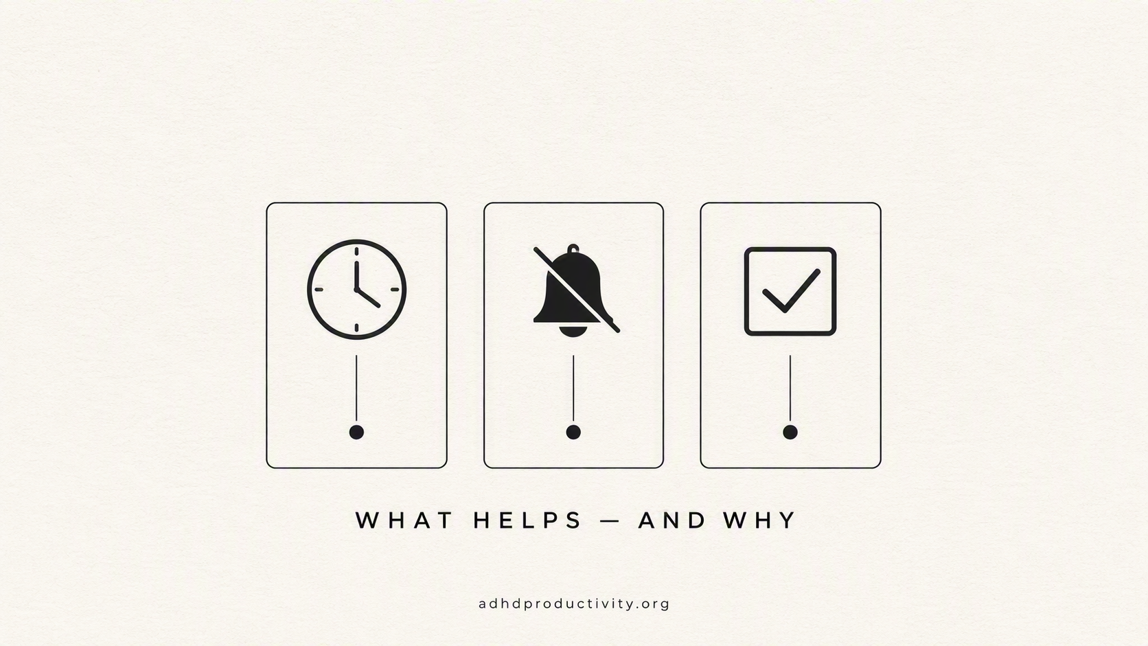 Accommodations that work, sorted by the problem they solve