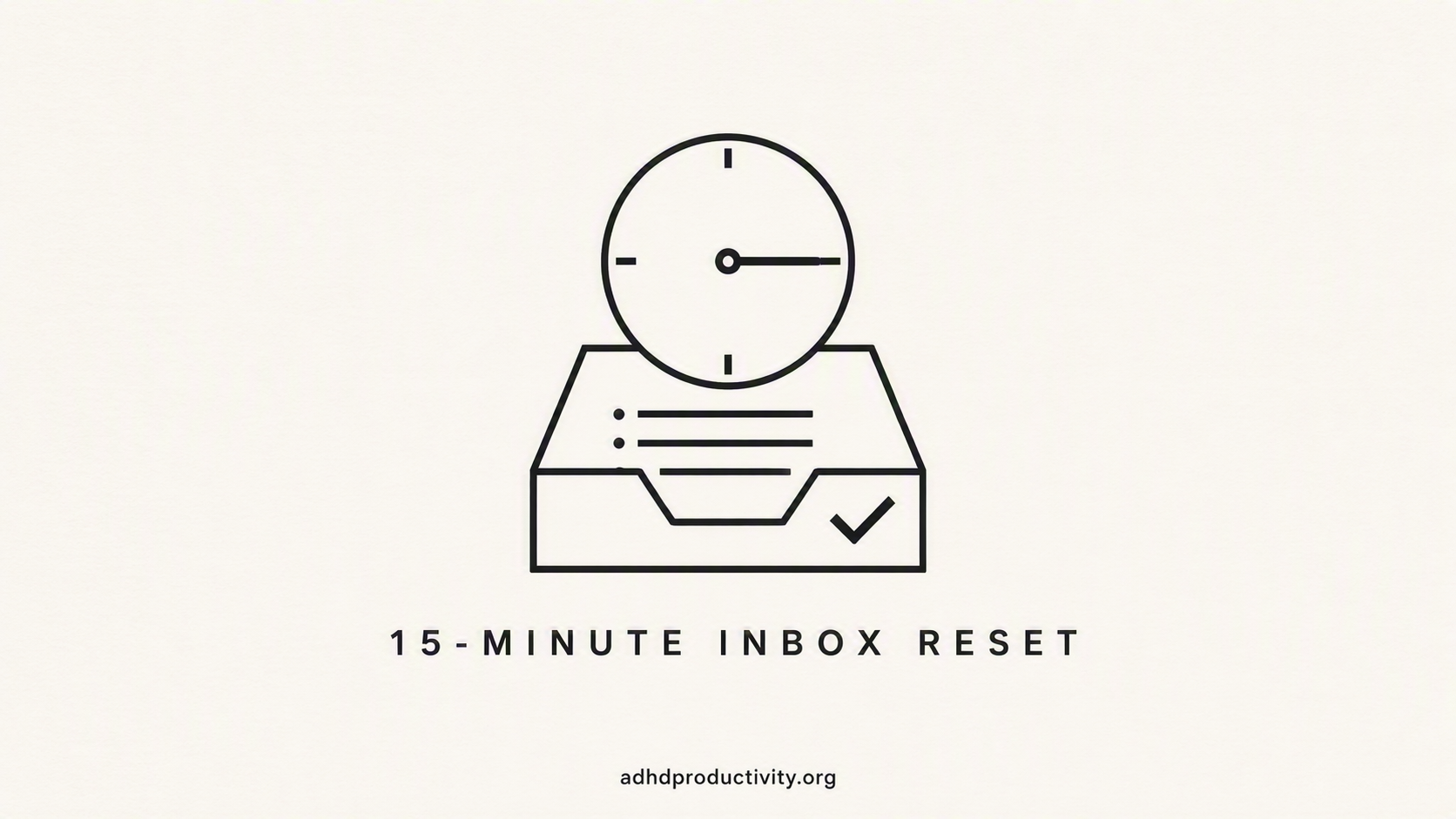 A 15-minute inbox reset for ADHD you can run today