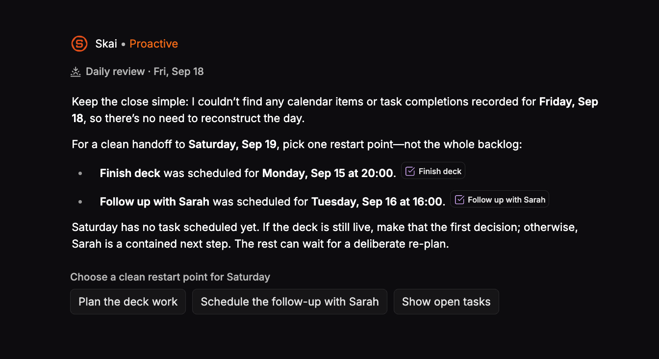 2. Saner.ai — for when the tasks are hiding in your inbox