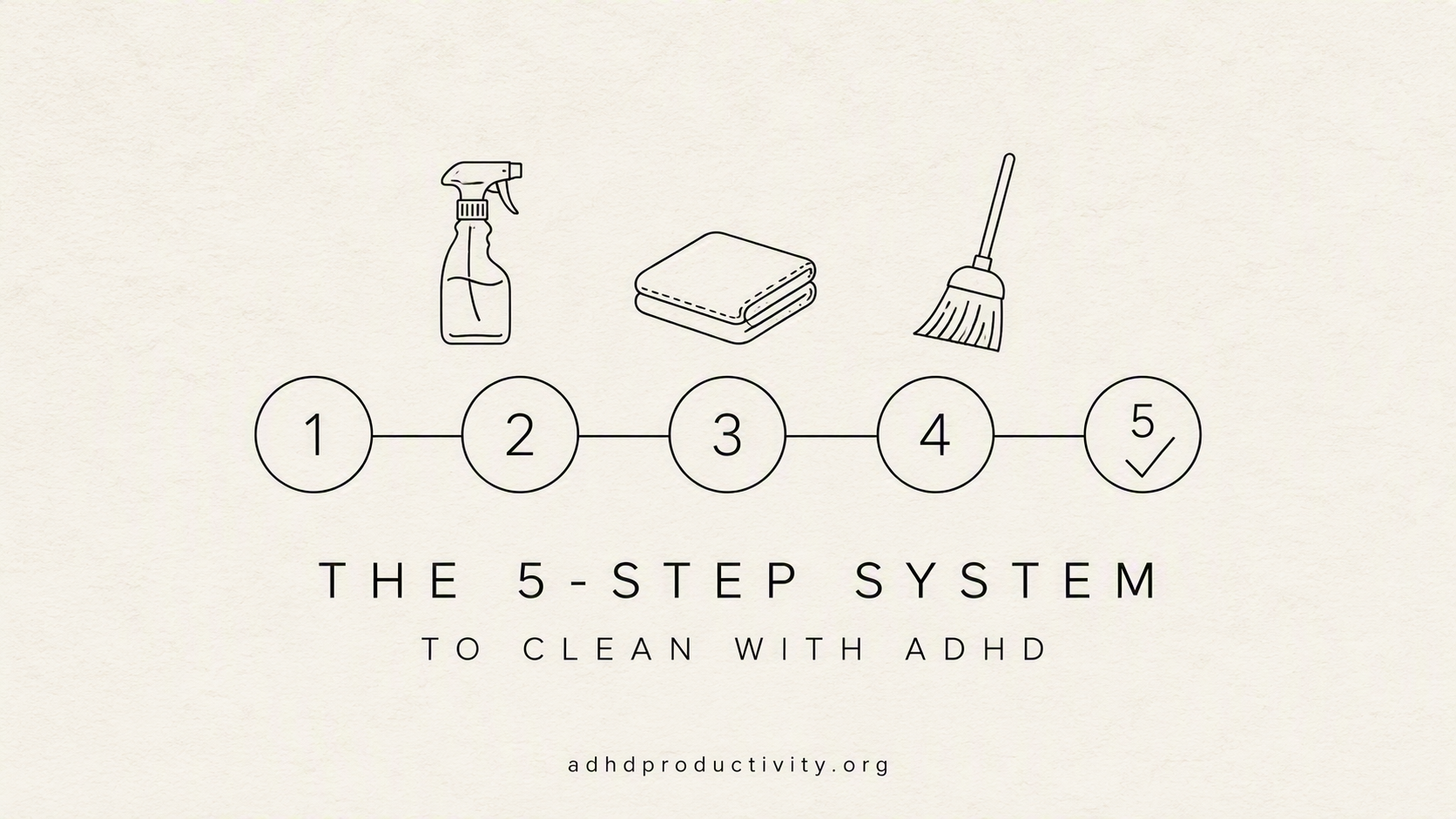 The 5-step system to clean with ADHD