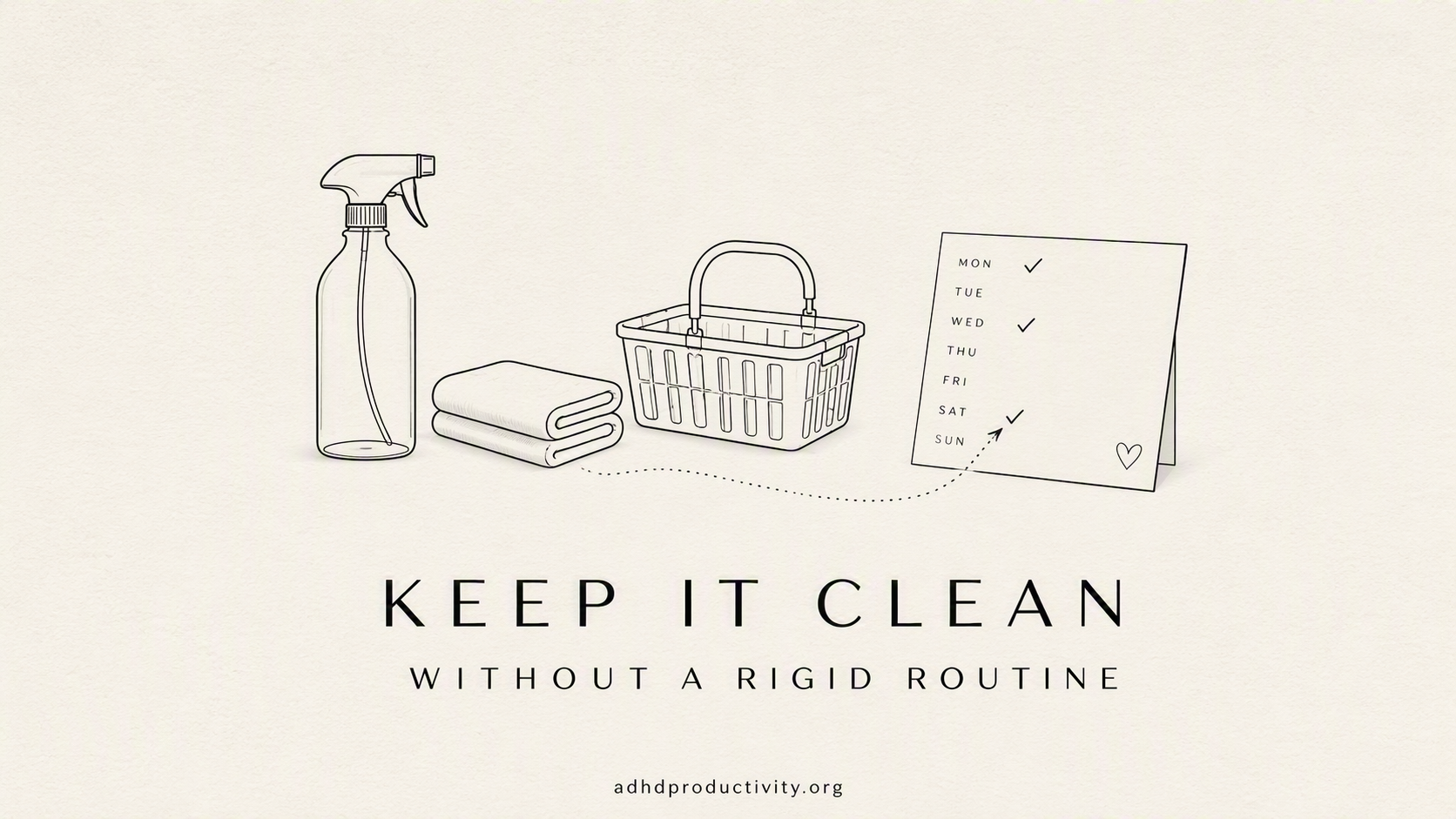How do you keep it clean without a rigid routine?