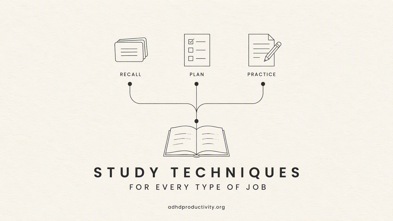 Which study technique for which job
