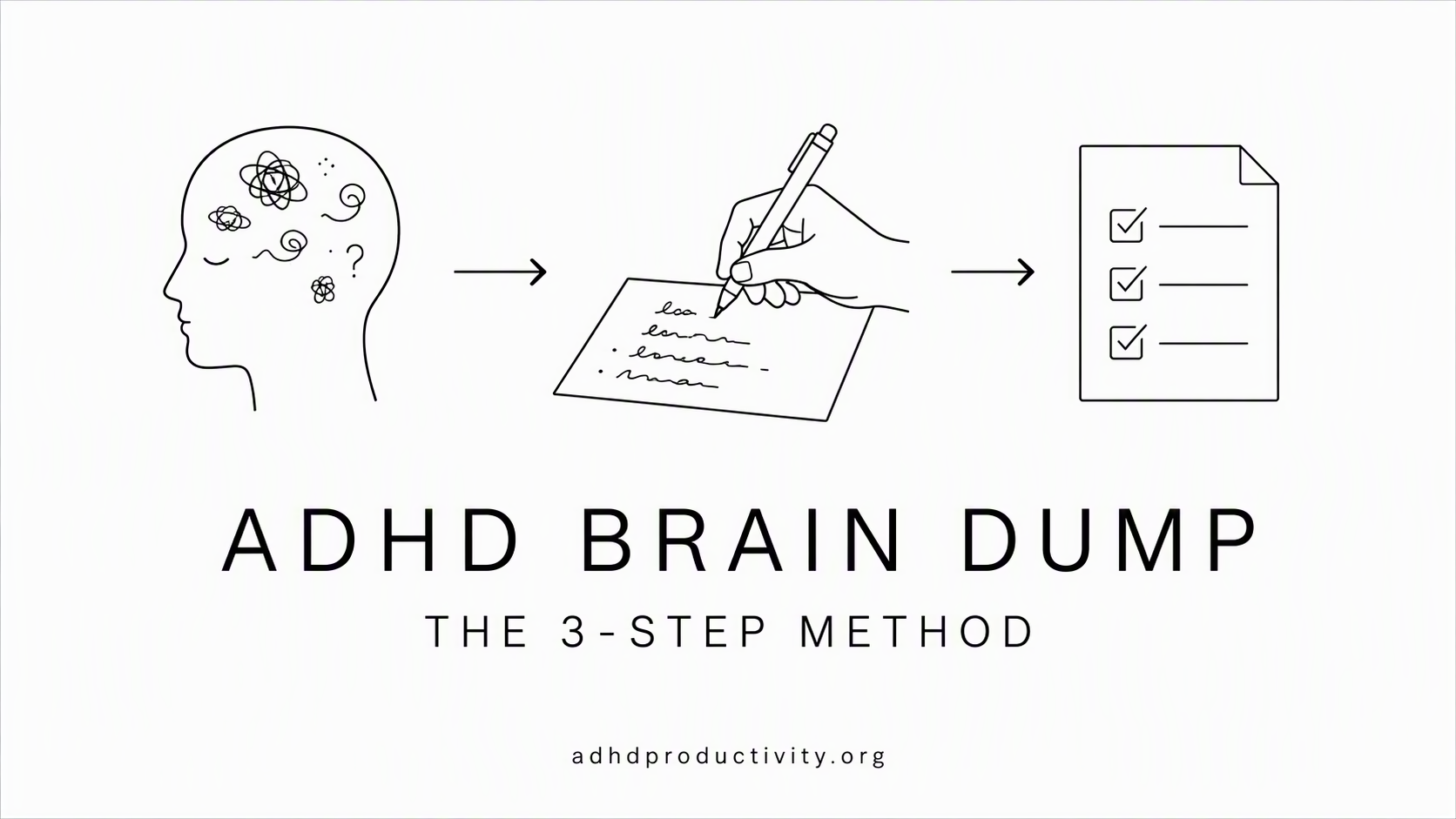 How do you do an ADHD brain dump? (The 3-step method)