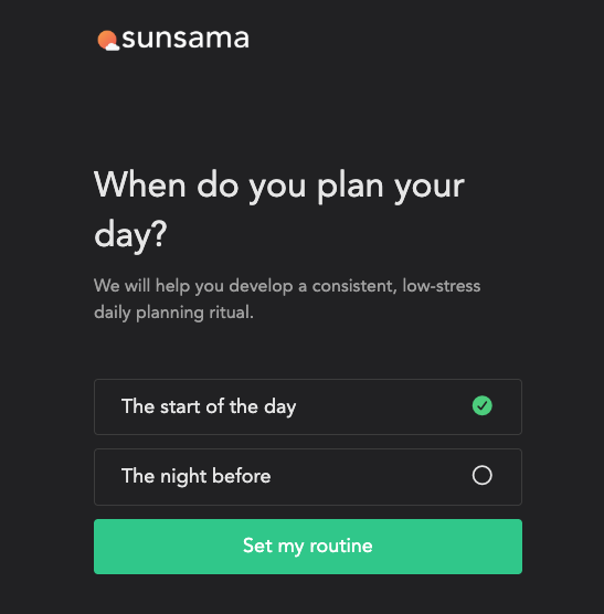 Sunsama: you build the plan, it keeps you honest