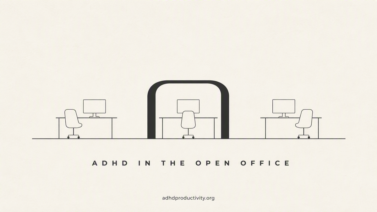 How to manage an ADHD Workday in an Open Office