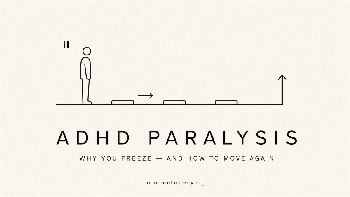 ADHD Paralysis: Why You Freeze, and how to get you moving again