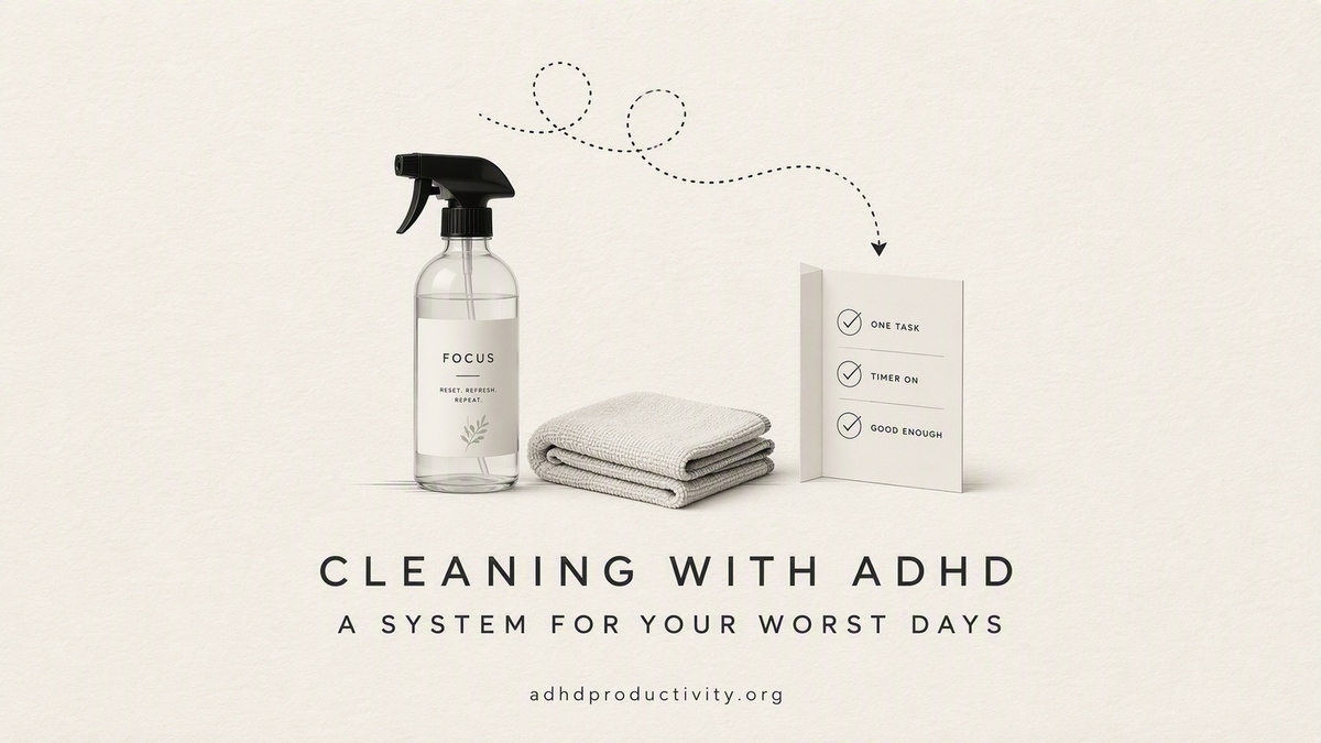 How to Clean With ADHD: My practical system
