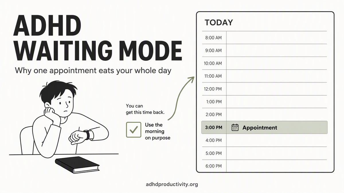ADHD Waiting Mode: and How to Get Back your day