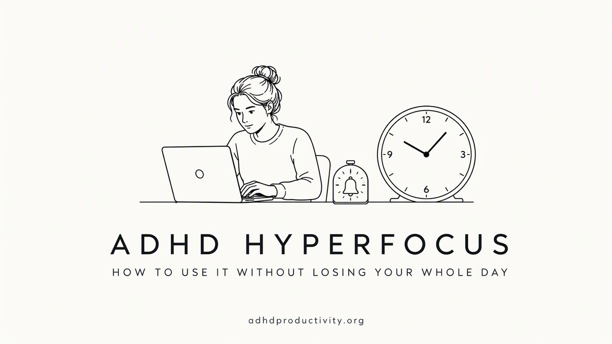 ADHD Hyperfocus: How to Use It Without Losing Your Whole Day