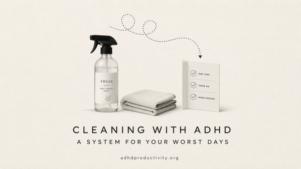 How to Clean With ADHD: My practical system