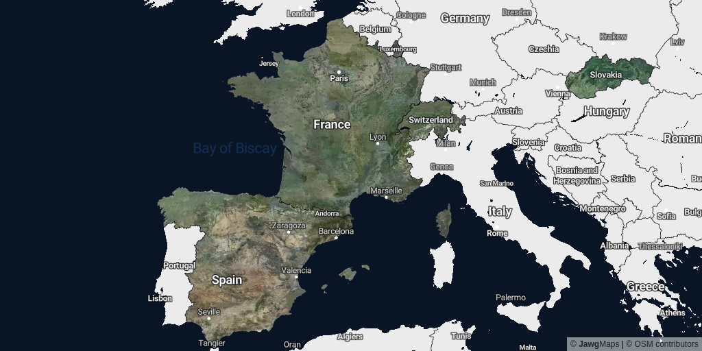 Satellite coverage of August 2021