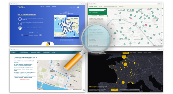 Showcase de cartes interactives – Projets d'intérêt général