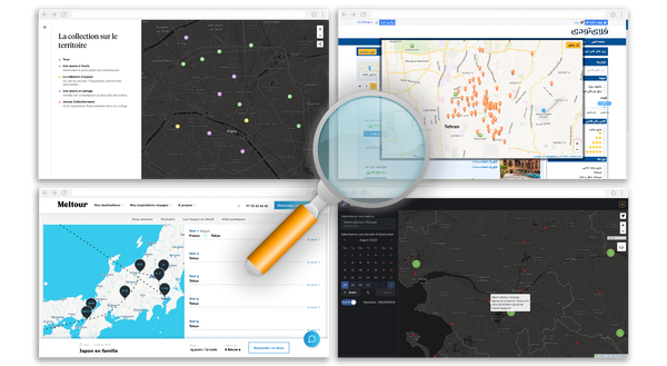 Showcase de cartes interactives  – Tourisme