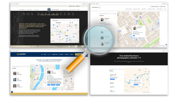 Showcase de cartes interactives  – Store Locator