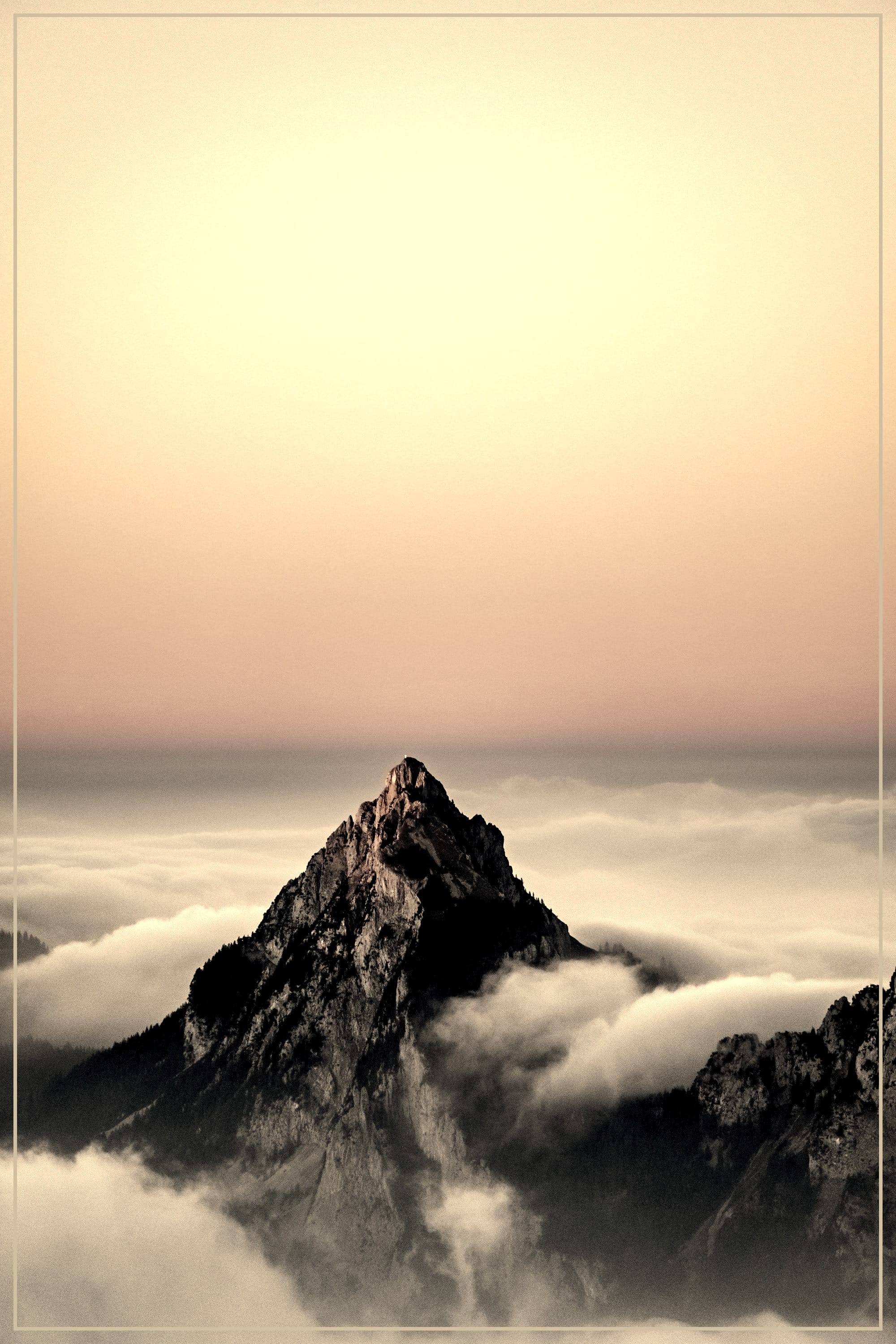 aerial view of mountain