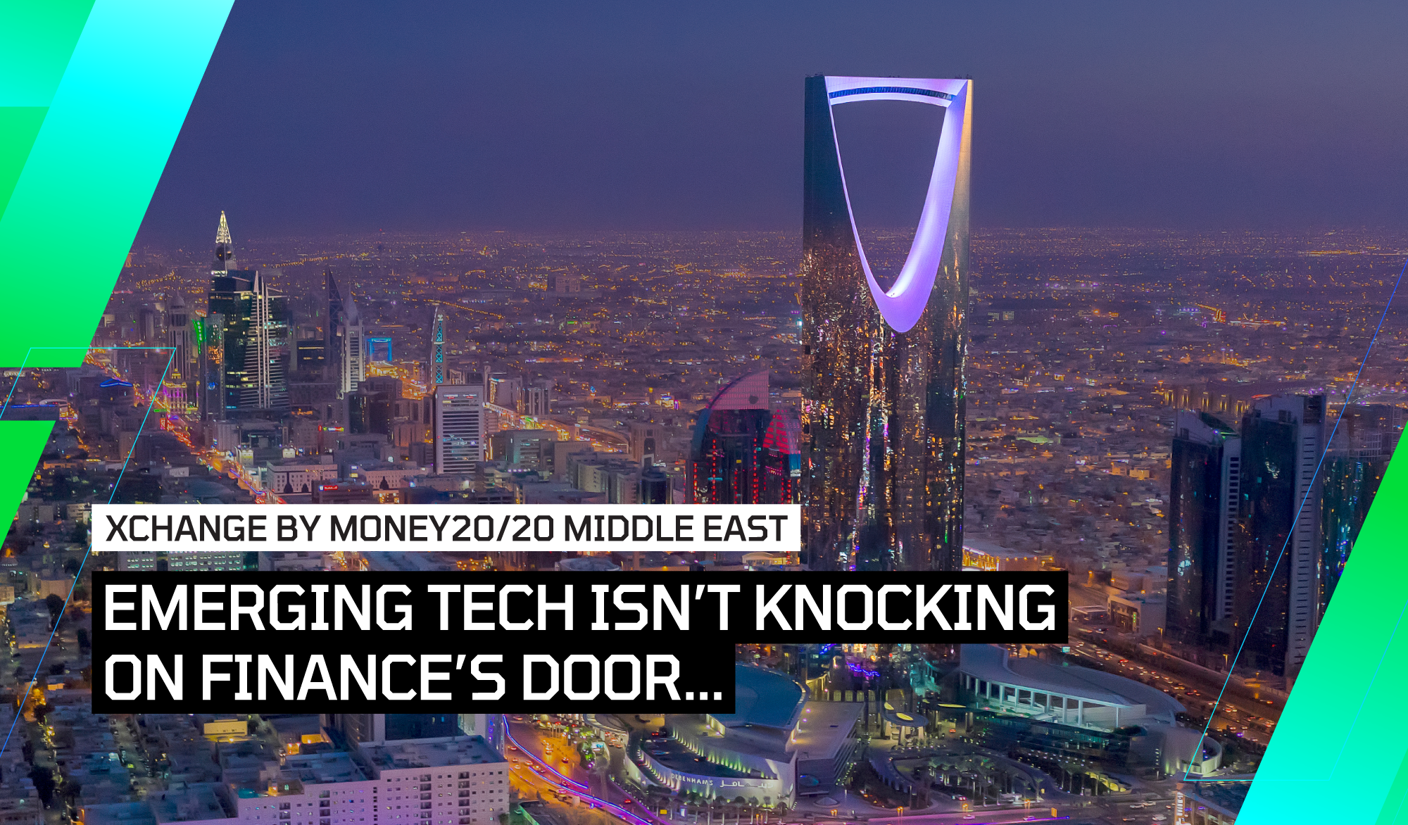 Emerging tech isn’t knocking on finance’s door…