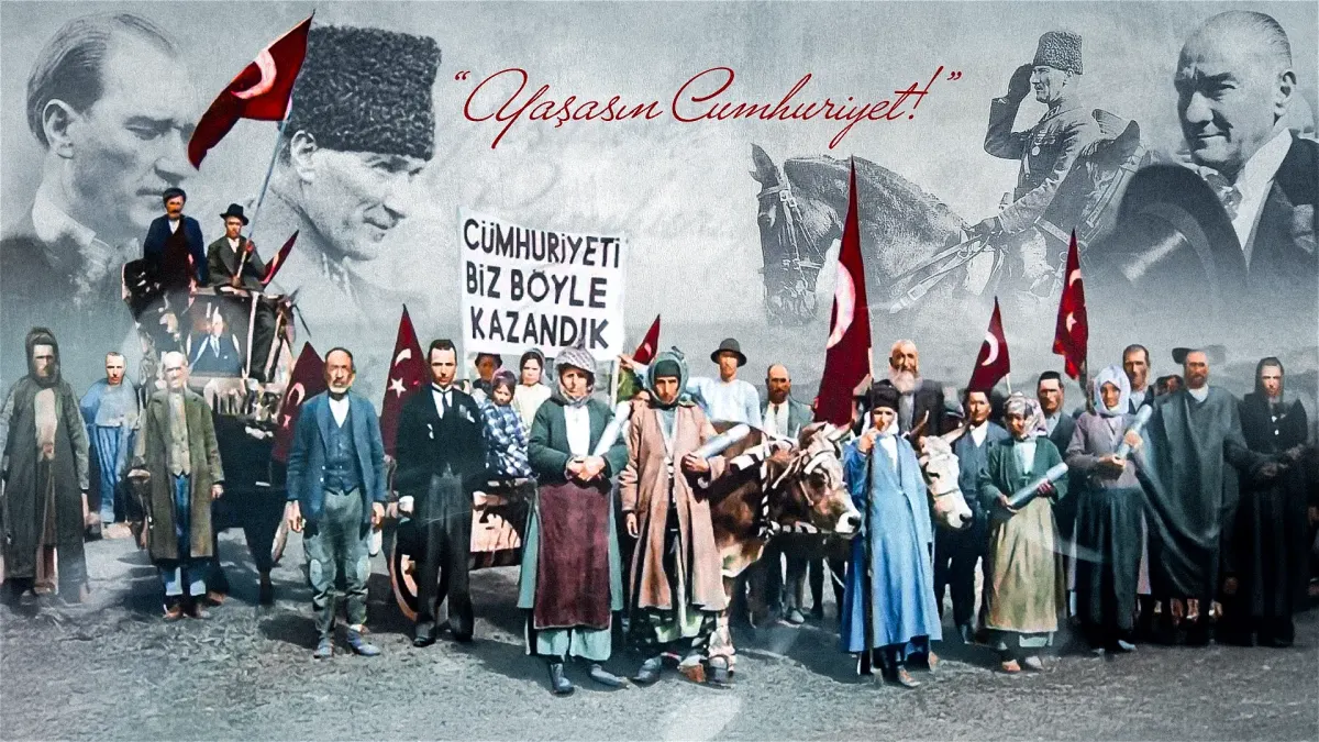 Açılan sayfanın en güzel cümlesi: Yaşasın Cumhuriyet