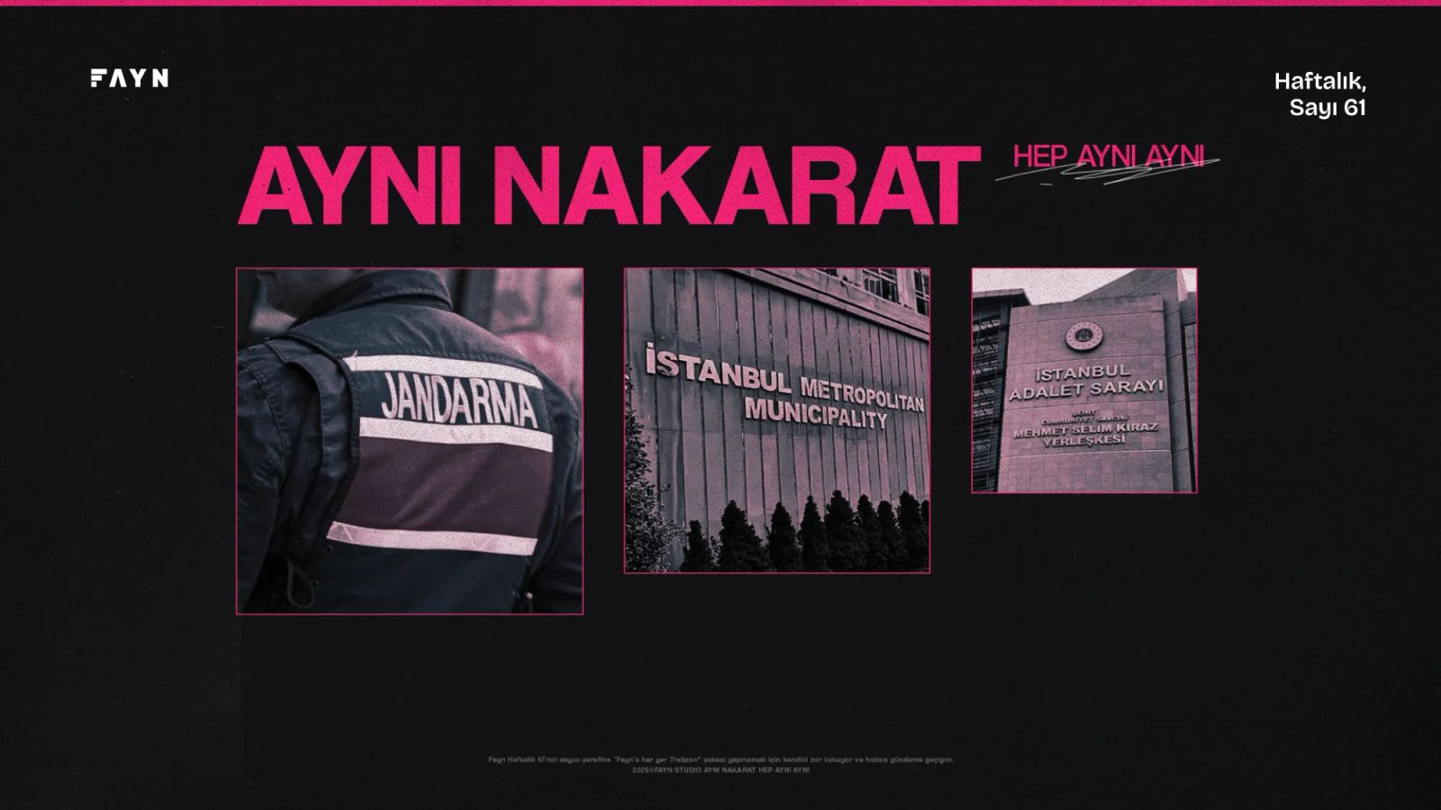 Aynı nakarat hep aynı aynı